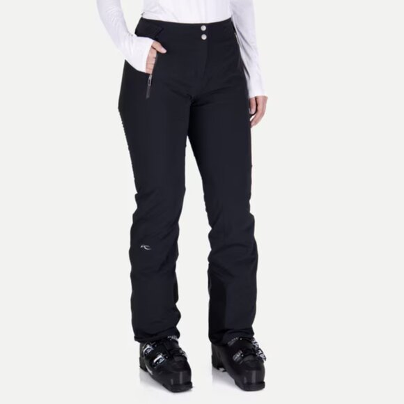 KJUS Ladies Formula Pants Black Fast Thermo Core Ski Snowboard Size 40 Large - Picture 1 of 15